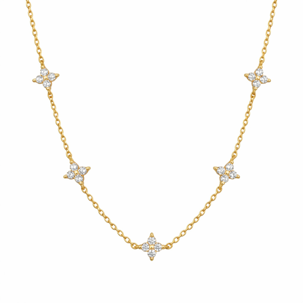 Collier Vintage Myosotis