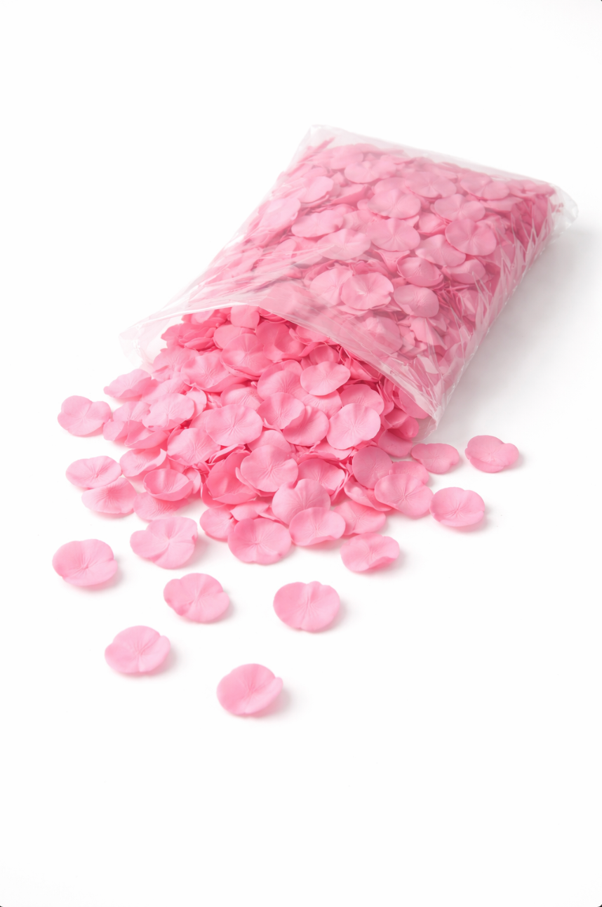 Pétales de roses en soie décoration