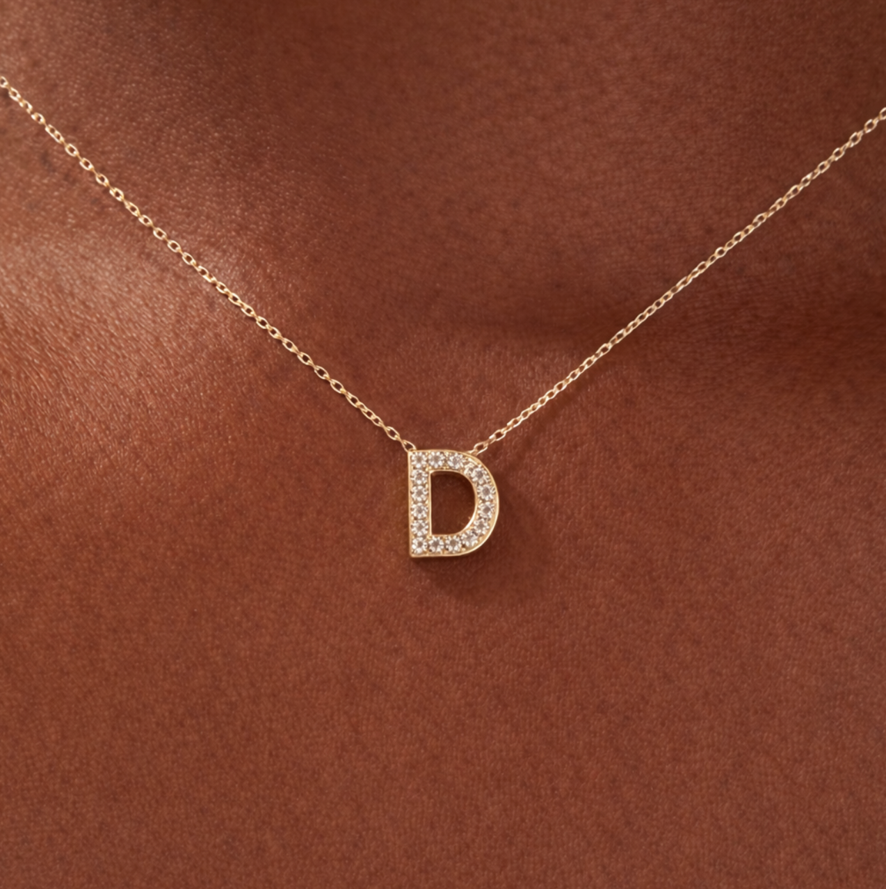 Collier Fin Or Lettre Personnalisable