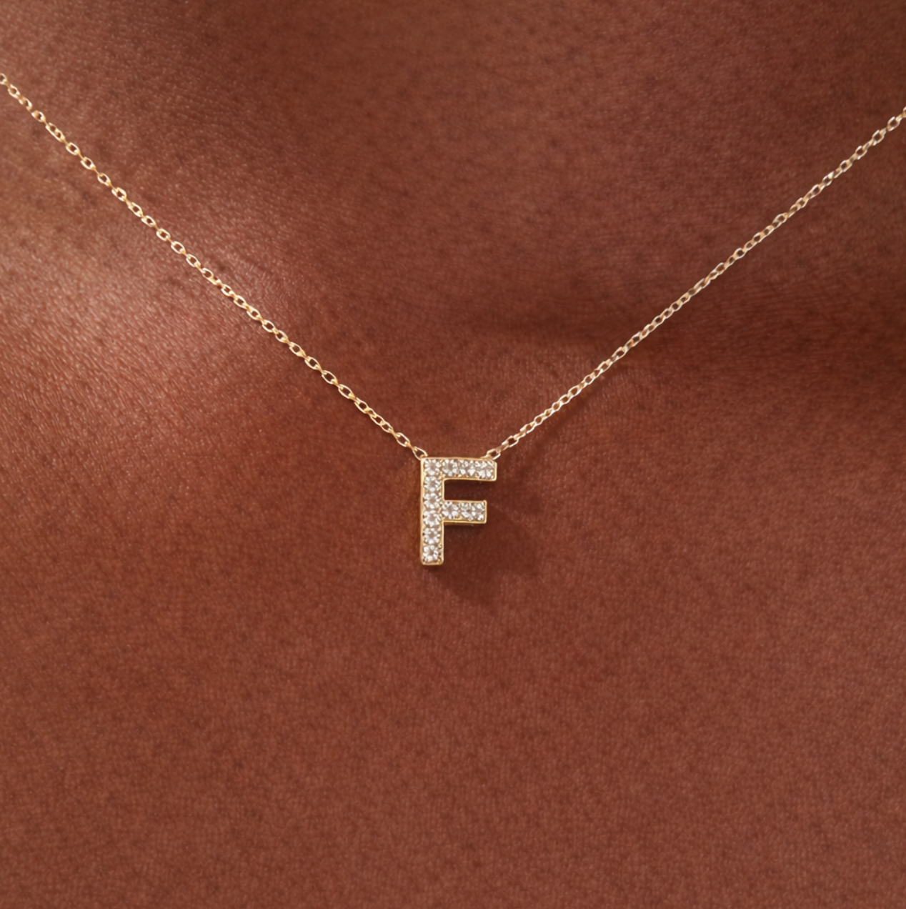 Collier Fin Or Lettre Personnalisable