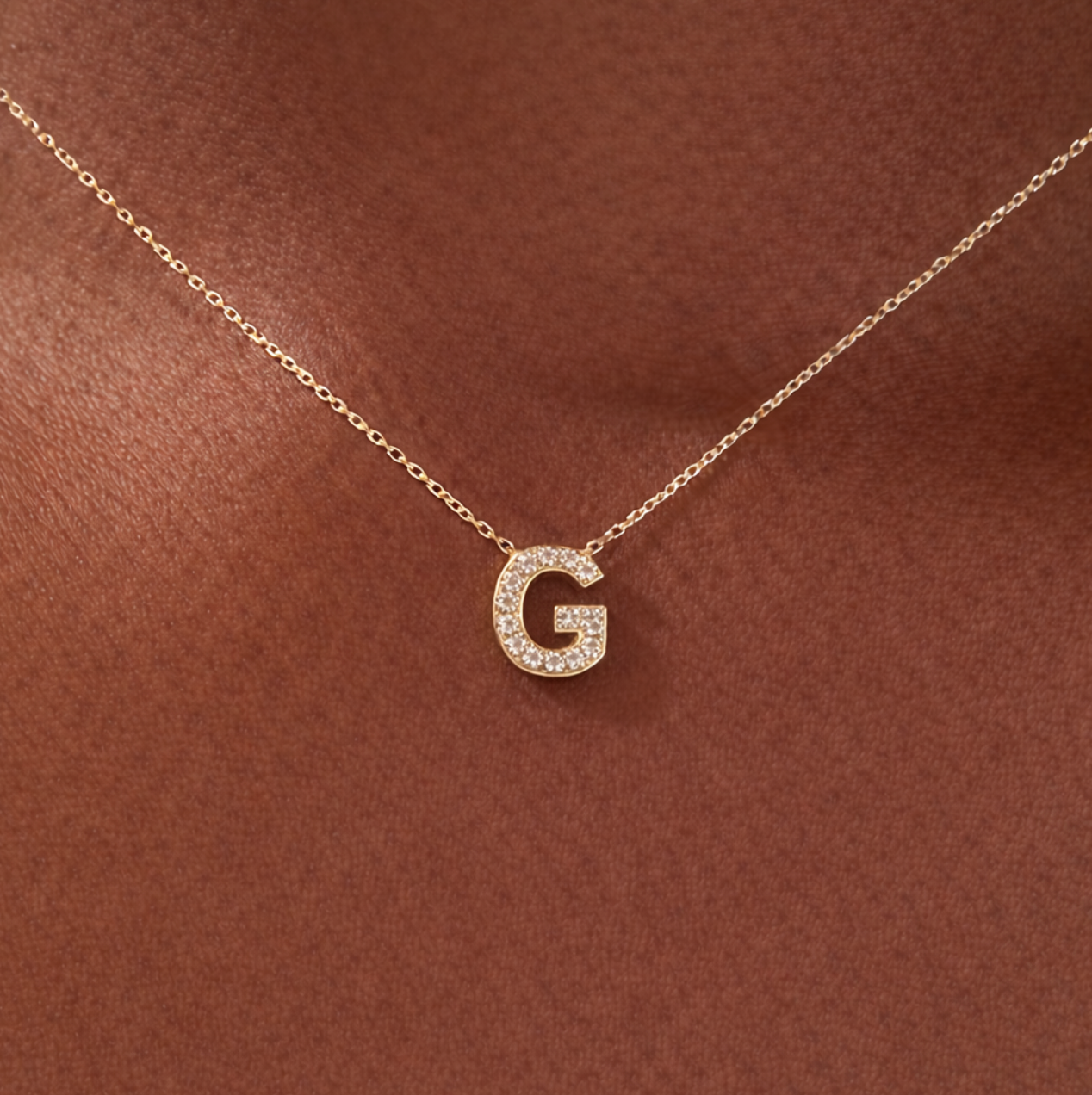 Collier Fin Or Lettre Personnalisable