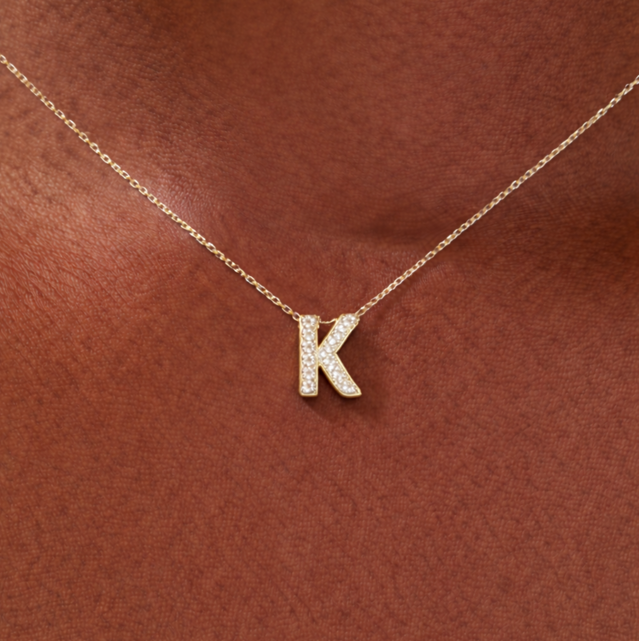 Collier Fin Or Lettre Personnalisable