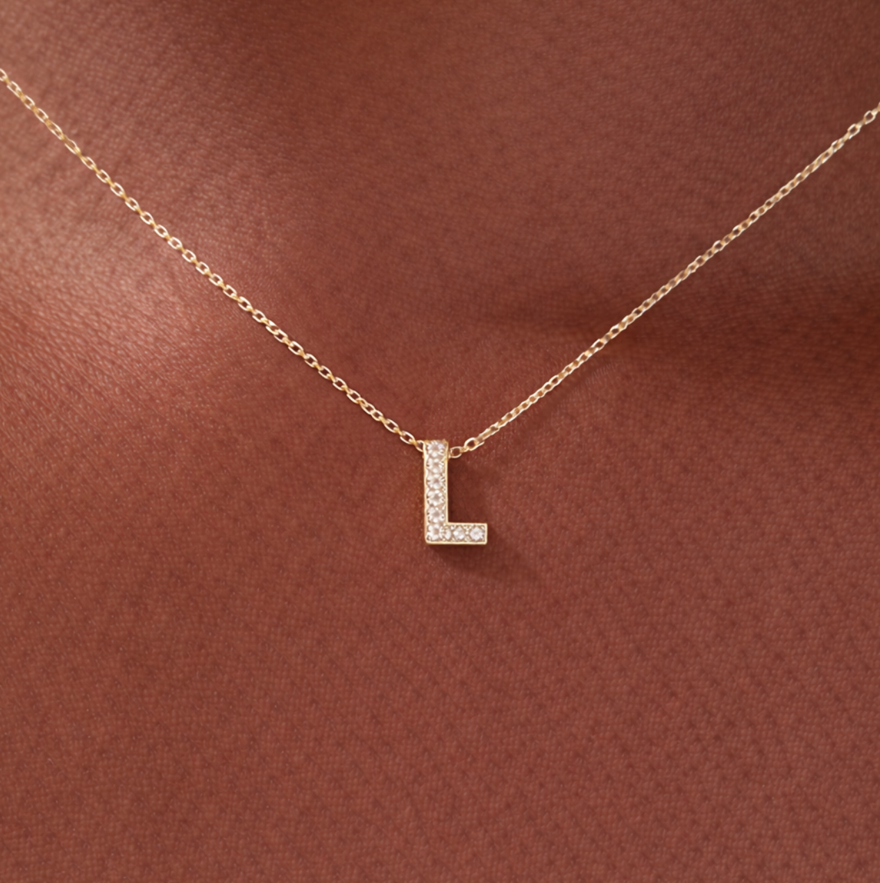 Collier Fin Or Lettre Personnalisable