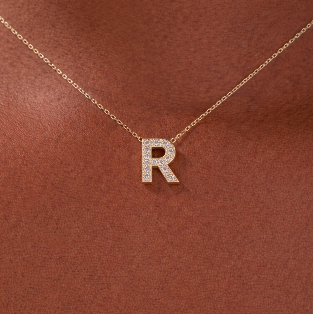 Collier Fin Or Lettre Personnalisable