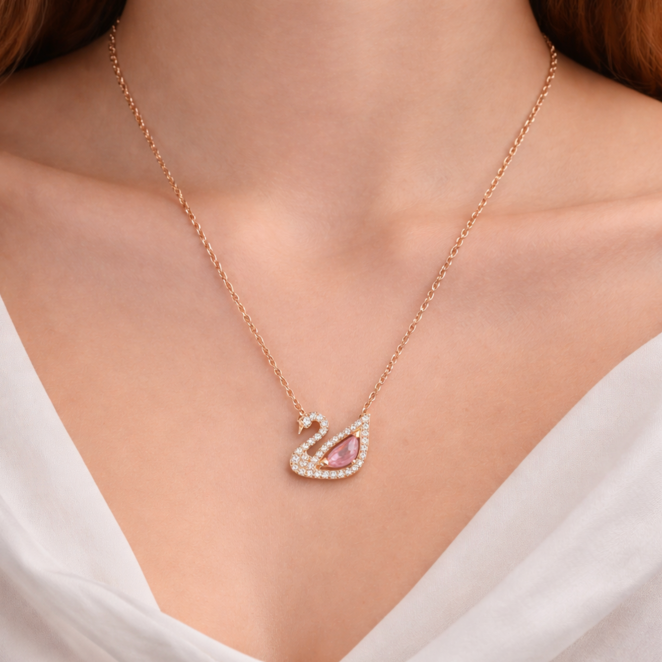 Collier pendentif Cygne