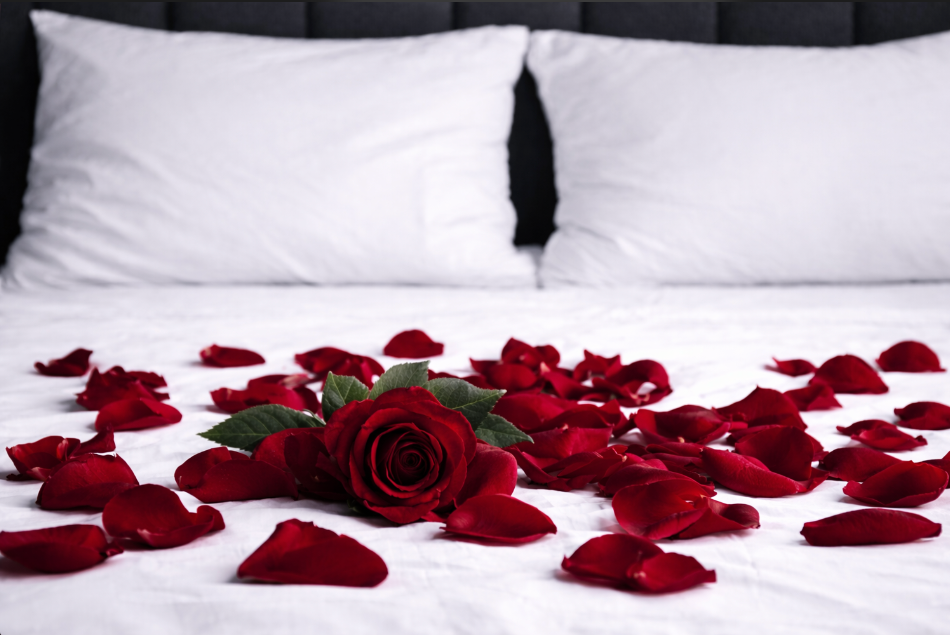 Pétales de Roses décoratif en soie Rouge intense