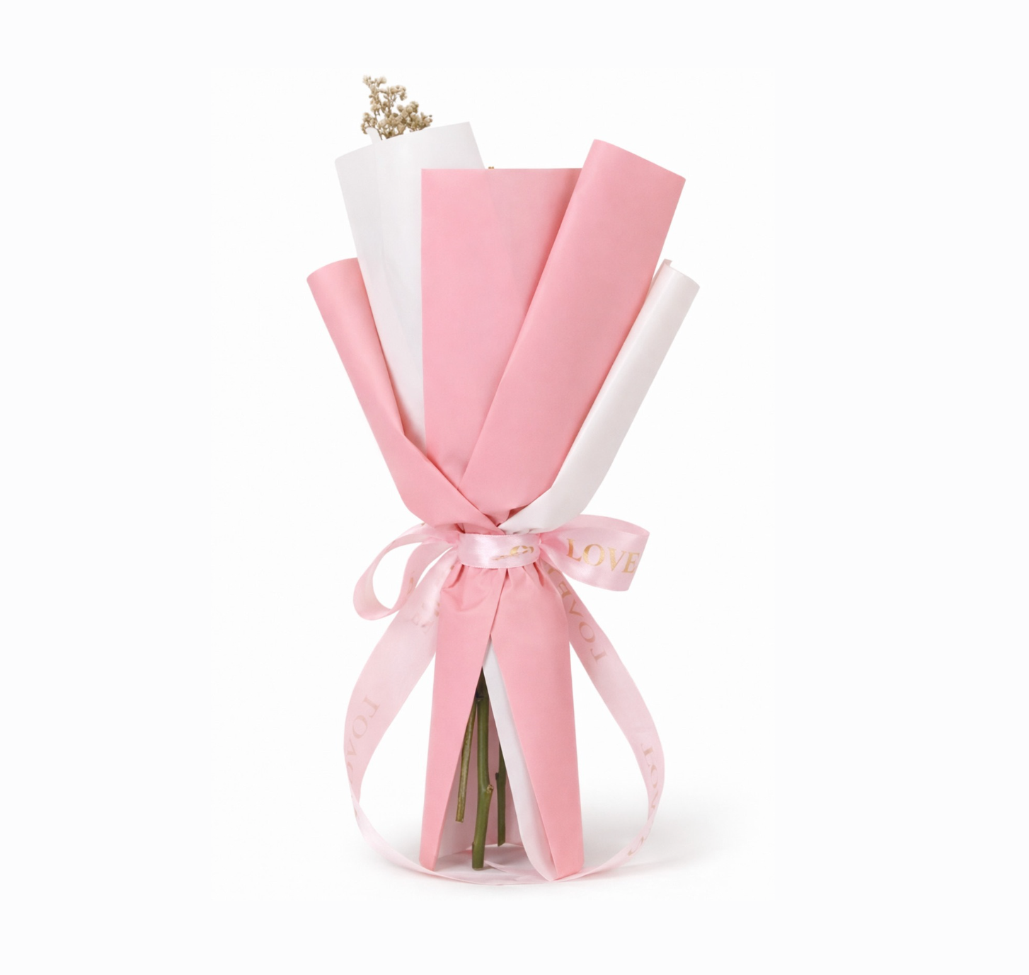 Bouquet de Rose couleur rose pastel – Composition durable