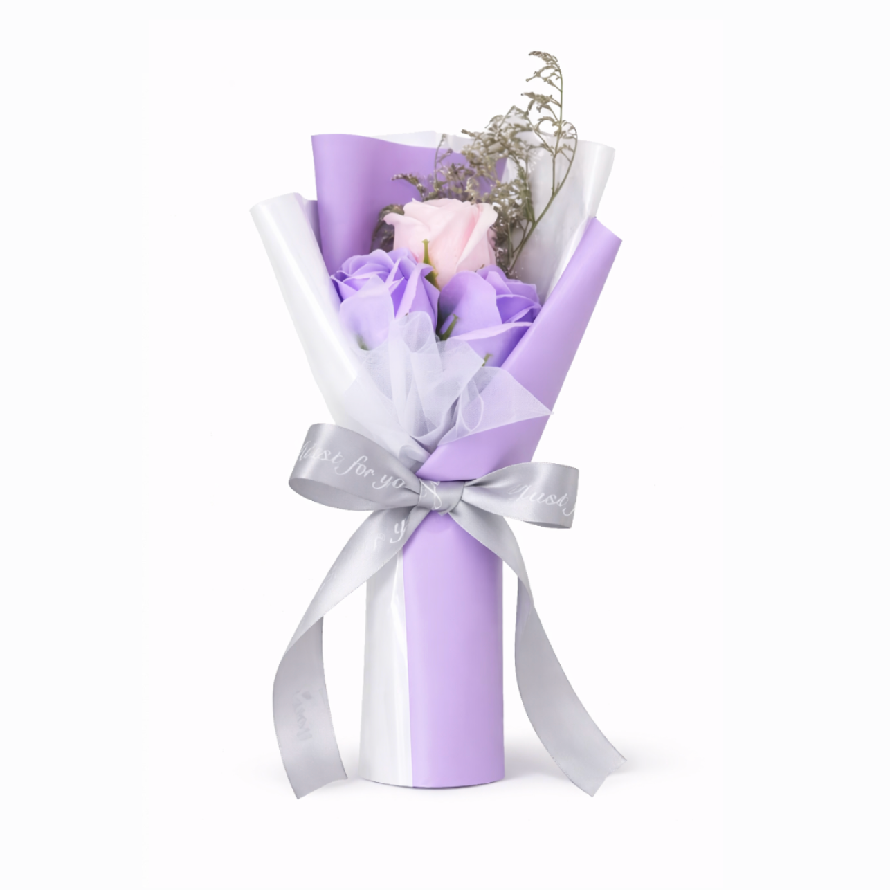 Bouquet de Rose couleur rose pastel – Composition durable