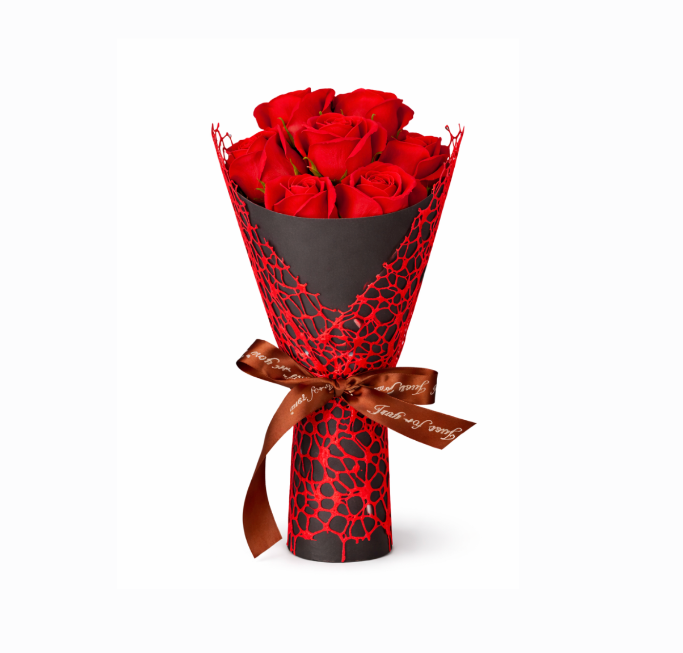 Bouquet de roses éternelle Rouge & mini ourson