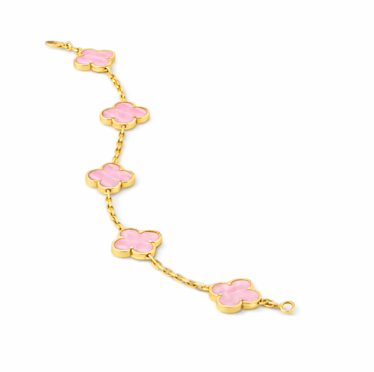 Bracelet vintage trèfle Rose