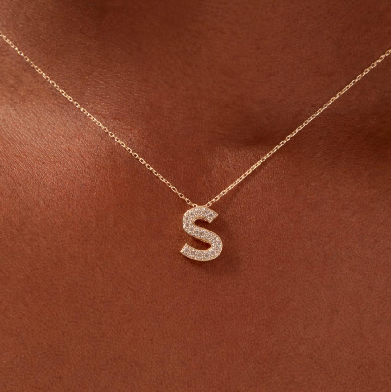 Collier Fin Or Lettre Personnalisable