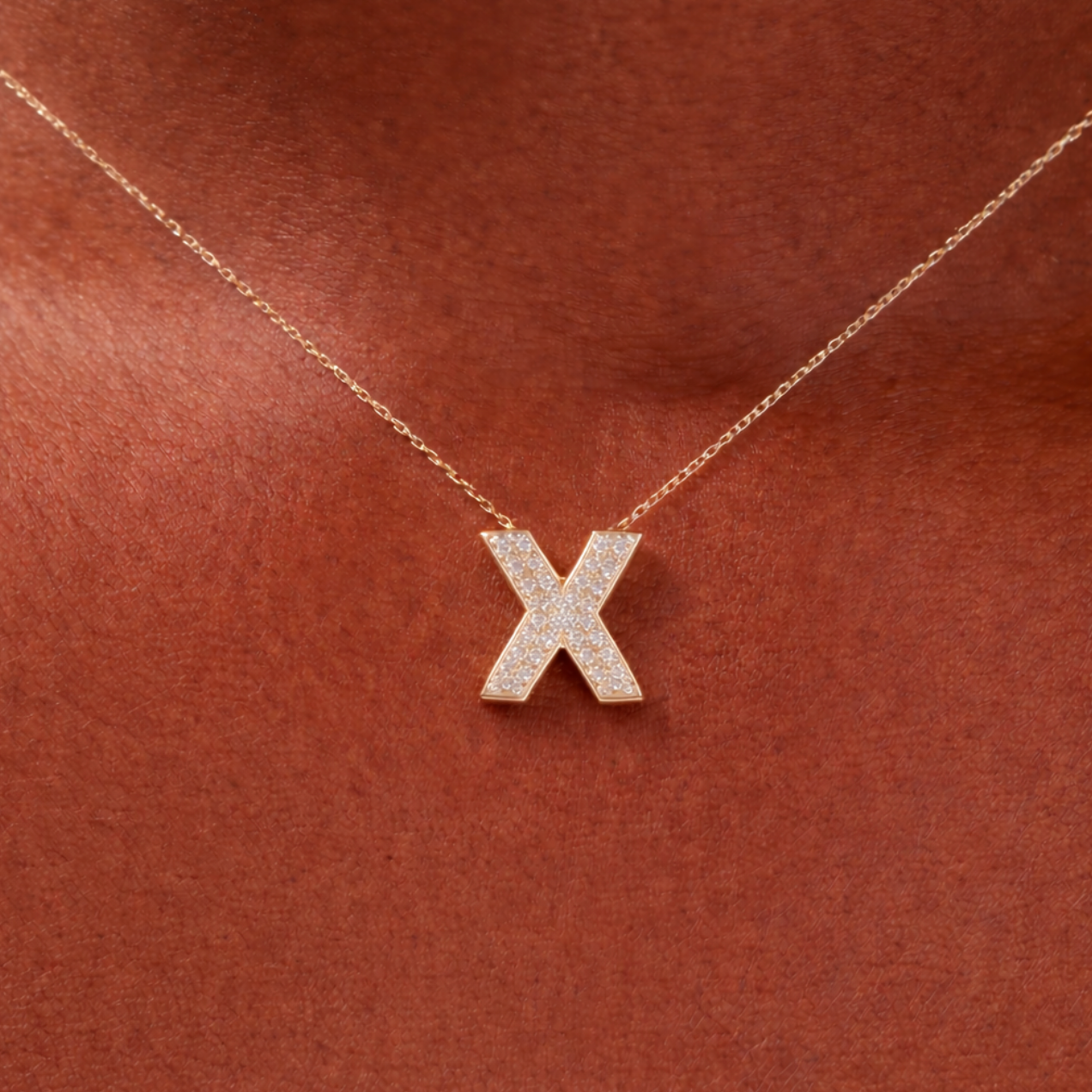 Collier Fin Or Lettre Personnalisable