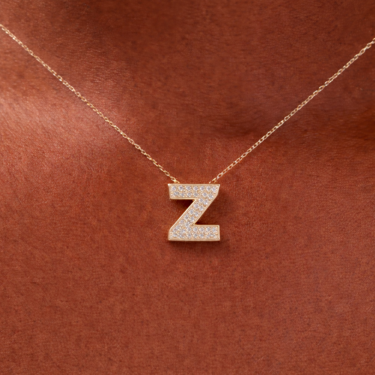 Collier Fin Or Lettre Personnalisable