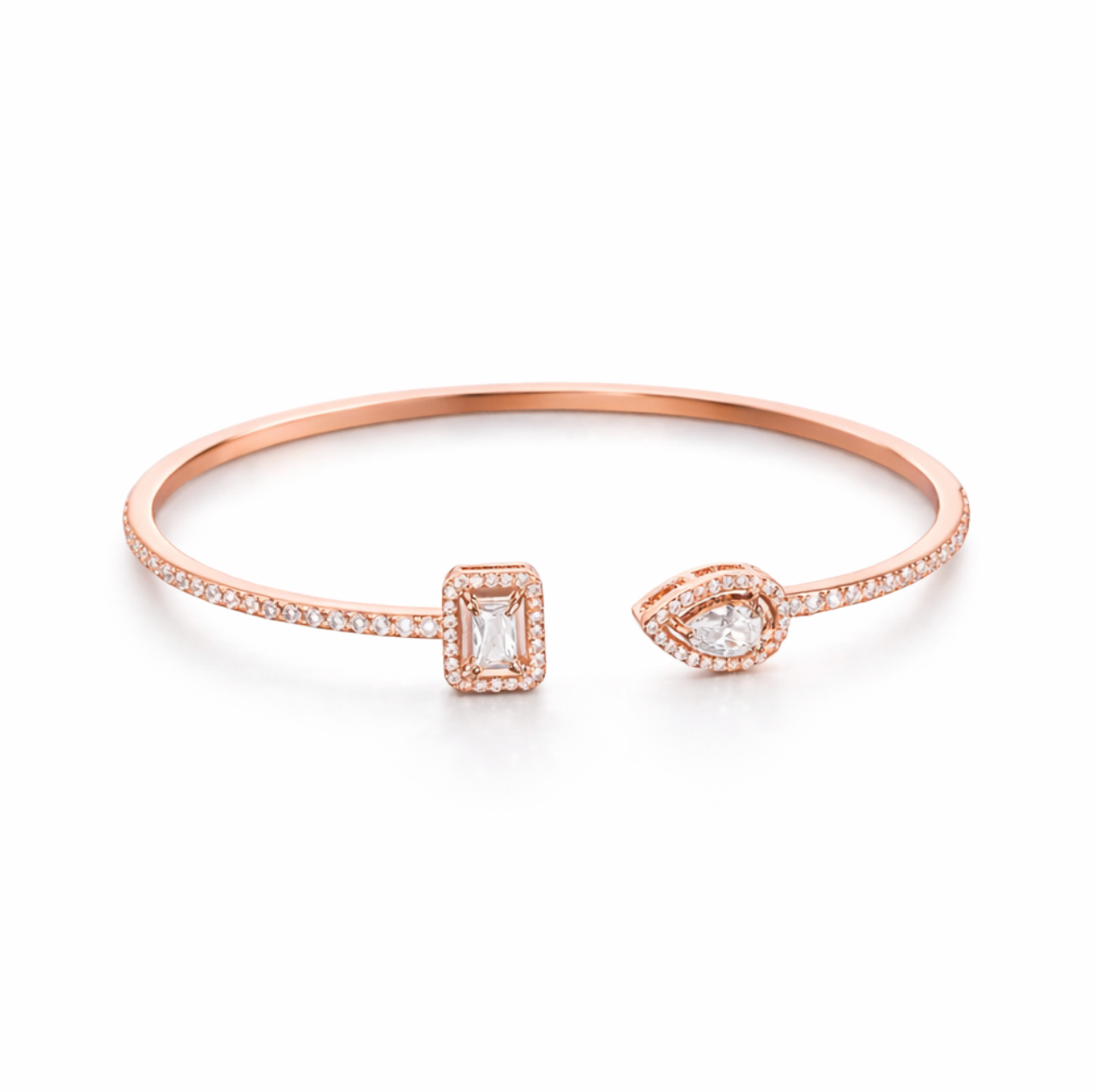 Bracelet manchette finition or