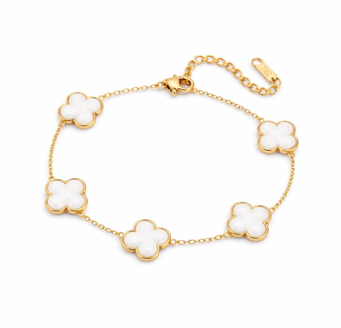 Bracelet vintage trèfle Noir