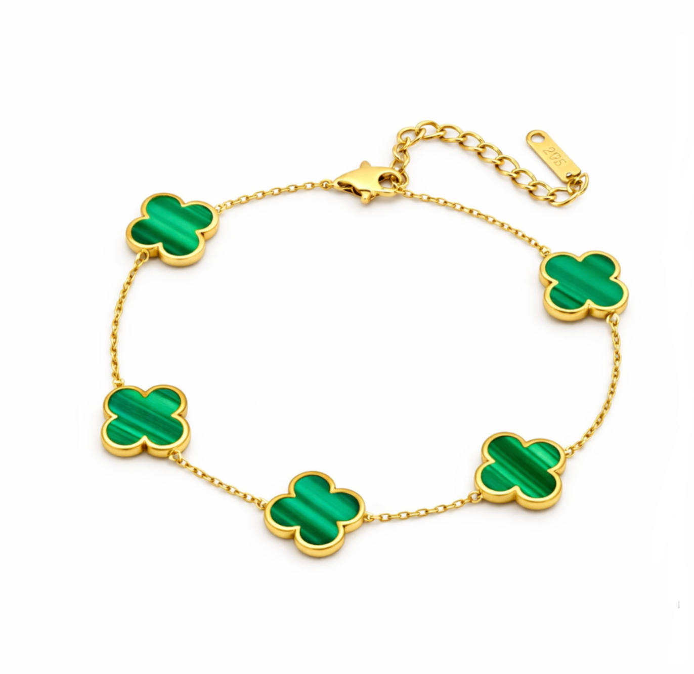 Bracelet vintage trèfle Rose