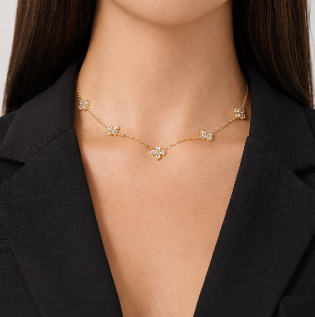 Collier Vintage Myosotis