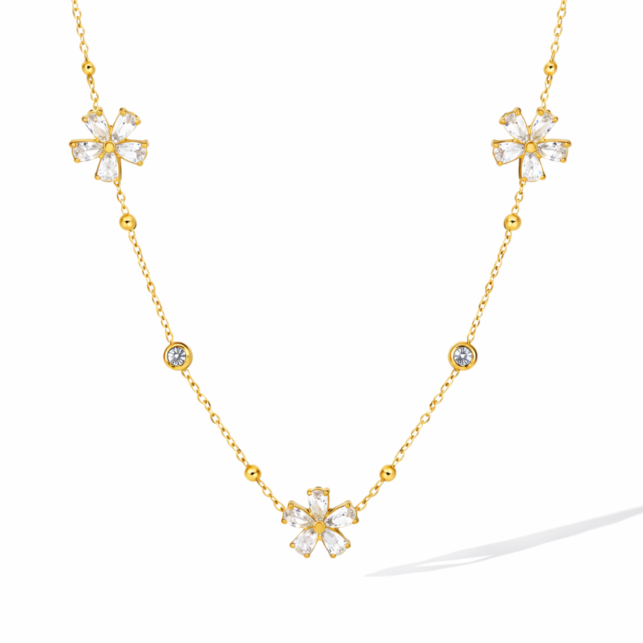 Collier Vintage Fleur de Jasmin