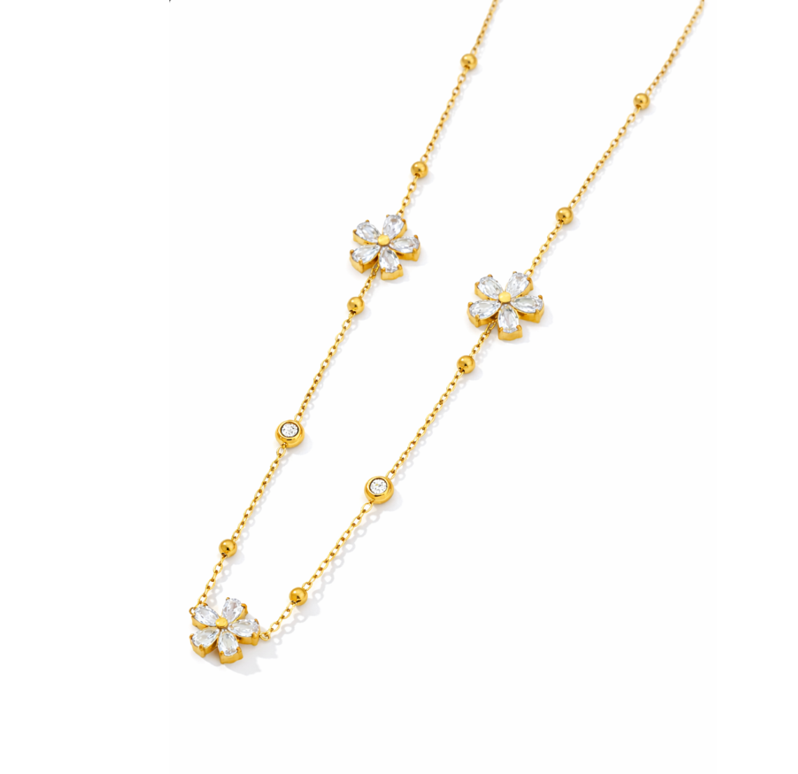 Collier Vintage Fleur de Jasmin