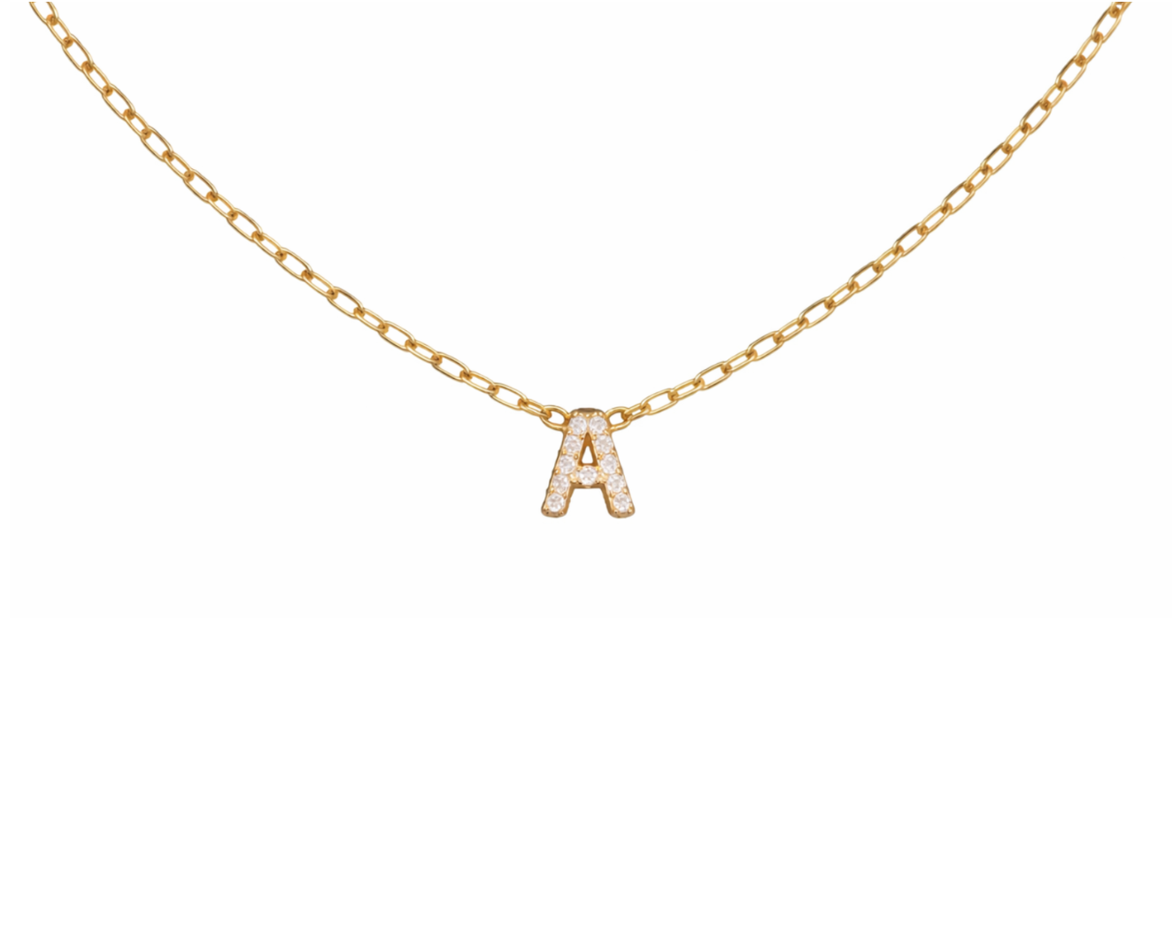 Collier Fin Or Lettre Personnalisable