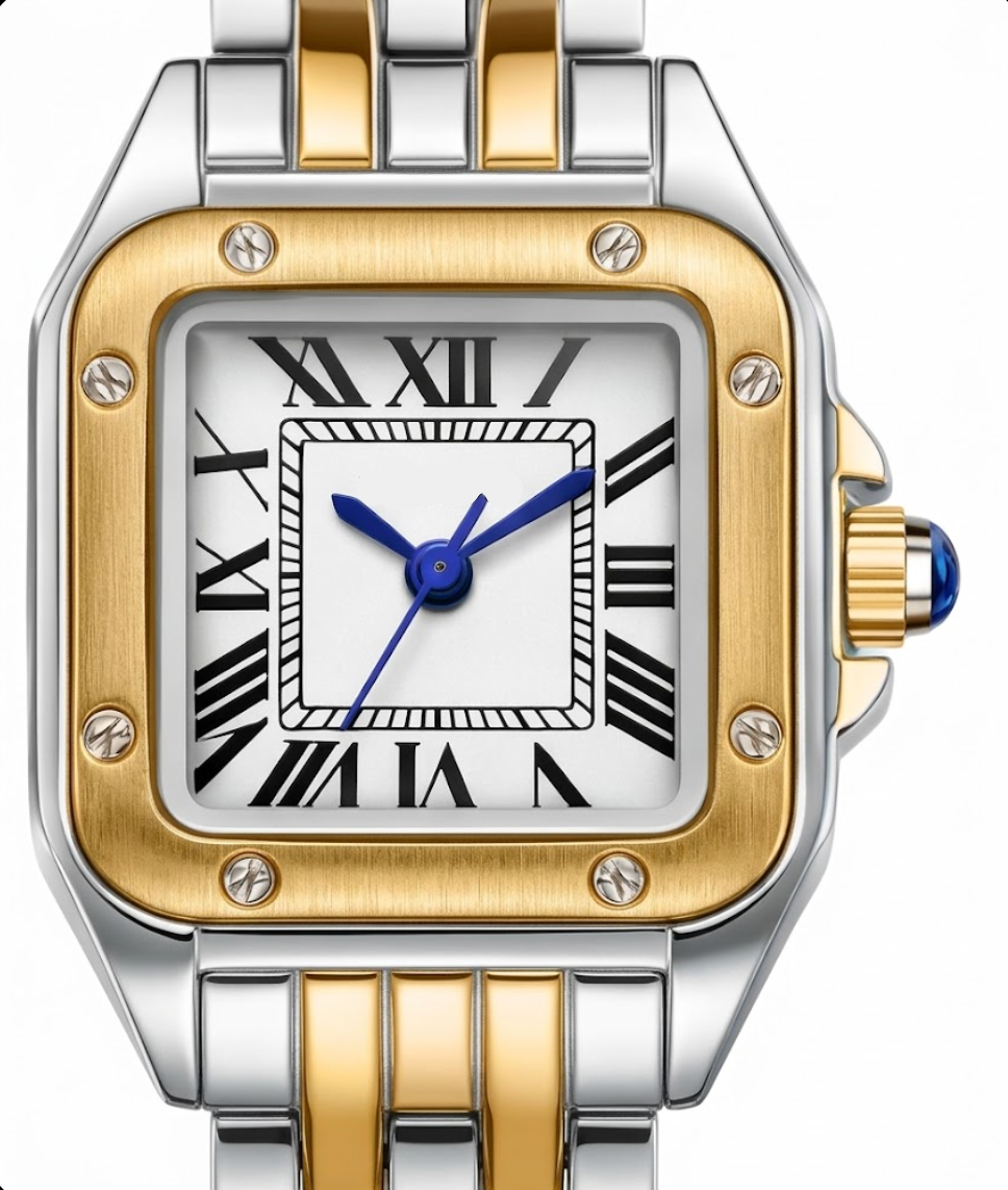 Montre Collection Bicolore Finition Dorée