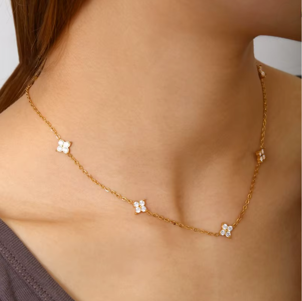 Collier Vintage Myosotis