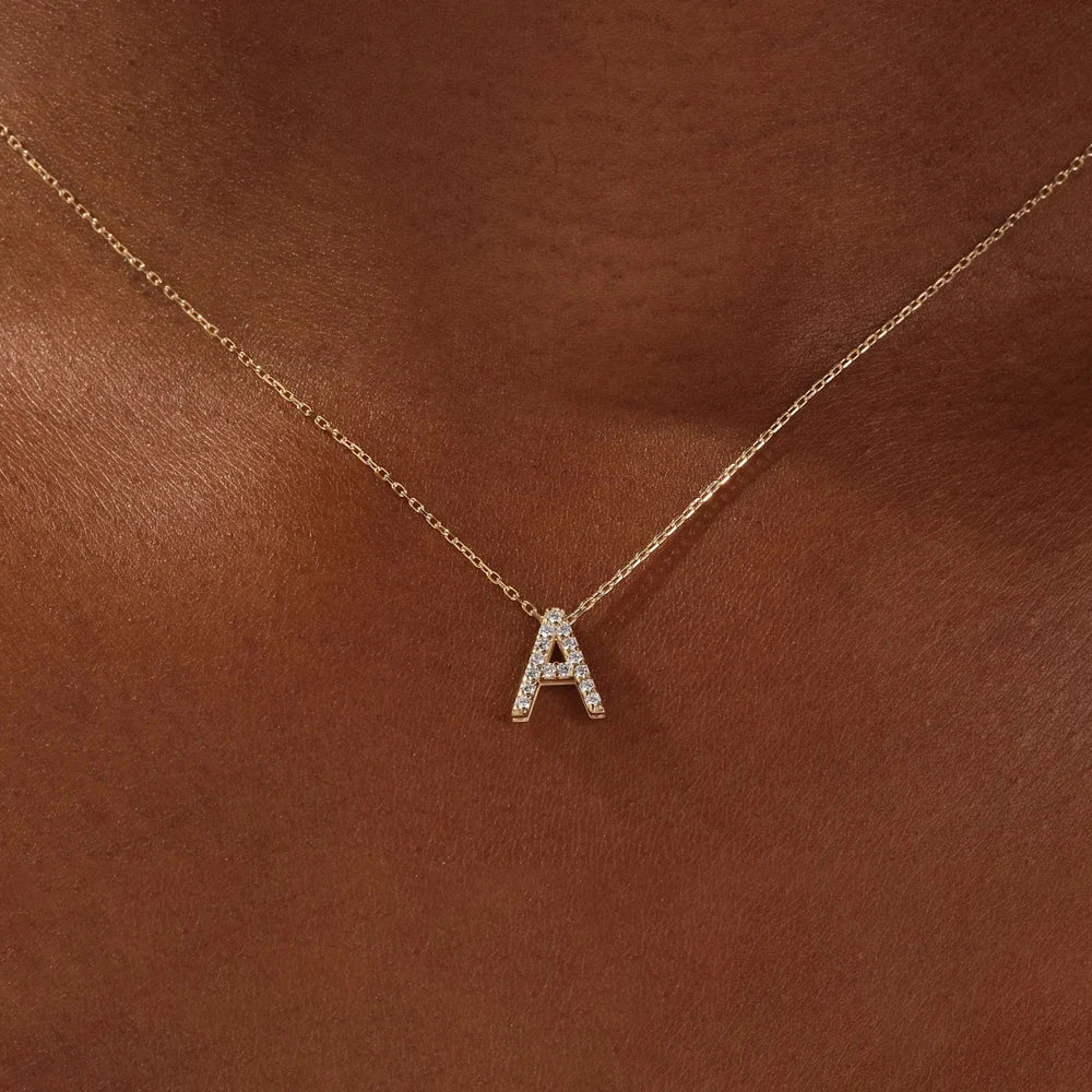 Collier Fin Or Lettre Personnalisable